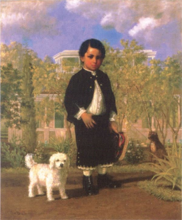 The Prince of Hawaii oil on canvas painting by Enoch Wood Perry Jr. 1865
